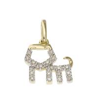 14KY 12mm 7pts/18pcs Lion Charm