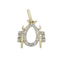 14KY 13mm 8pts/20pcs Spider Charm