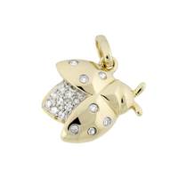 14KY 12mm 6pts/16pcs Cicadas Charm
