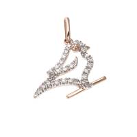 14KR 16mm 9pts/25pcs Bird Charm