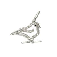 14KW 16mm 9pts/25pcs Bird Charm