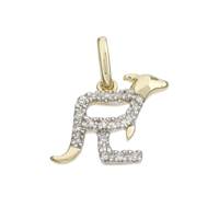 14KY 11mm 7pts/18pcs Kangaroo Charm