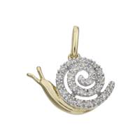 14KY 11MM 10PTS/25PCS SNAIL CHARM