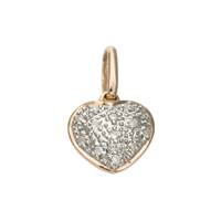 14KR 9mm 5pts/13pcs Heart Charm Style C