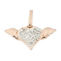 14KR 8mm 5pts/11pcs Heart Charm