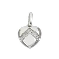 14KW 10mm 4pts/7pcs Heart Charm Style B