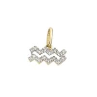 14KY 11mm 6pts/14pcs Aquarius Charm