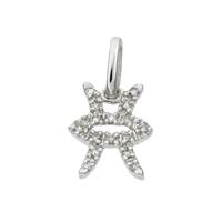 14KW 10mm 7pts/16pcs Pisces Charm