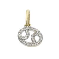 14KY 9mm 7pts/16pcs Cancer Charm