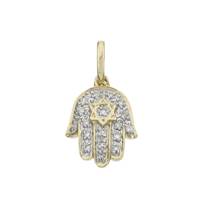 14KY 13MM 8PTS/18PCS HAMSA CHARM STYLE C