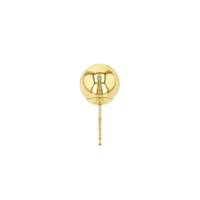 18KY 4mm Light Weight Ball Earring Stud