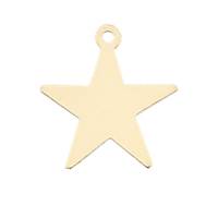 14KY 14mm Star Charm