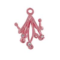 8mm Cubic Zirconia Filigree Bail