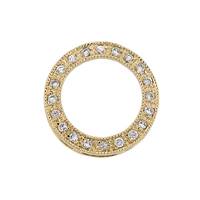 15mm Cubic Zirconia Circle Connector