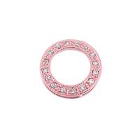 11mm Cubic Zirconia Circle Connector