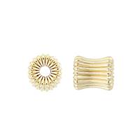 Gold Filled 6.4X5.5mm Corrugated Barrel Bead