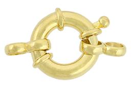 Vermeil 15mm Close Ring Springring Clasp