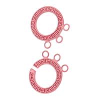 Rose Gold Vermeil 18mm Scroll Interlock Clasp