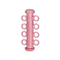 Rose Gold Vermeil 25X4mm Multi-Row Tube Clasp