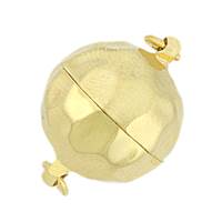 Vermeil 14mm Hammer Ball Magnetic Clasp