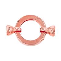 Rose Gold Vermeil 22mm Flat Springring Clasp