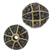 Gold Plated 10mm Black Diamond Bead Spacer