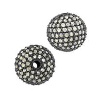 14KW 1.20cts 10mm Champagne Diamond Ball Bead