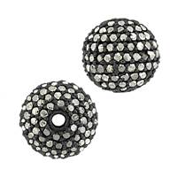 14KW 1.41cts 10mm Black Diamond Ball Bead