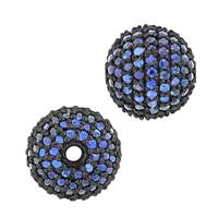 14KW 1.65cts 10mm Blue Sapphire Ball Bead