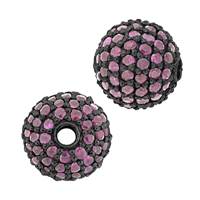 14KW 85pts 8mm Ruby Ball Bead