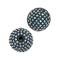 14KW 10mm Blue Diamond Ball Bead