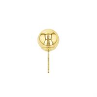 18KY 6mm Light Weight Ball Earring Stud