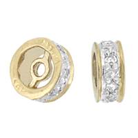 14KY 5mm 3pts/7pcs Diamond Roundel Bead