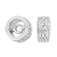 14KW 5mm 3pts/7pcs Diamond Roundel Bead