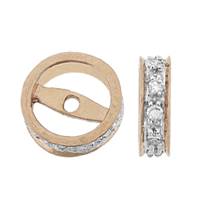 14KR 7mm 5pts/10pcs Diamond Roundel Bead