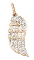 14KR 21X9mm 10pts/34pcs Right Wing Charm