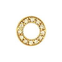 8mm Cubic Zirconia Circle Connector