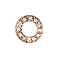 8mm Cubic Zirconia Circle Connector