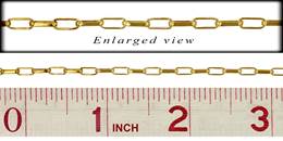 GF 2.5mm Chain Width Elongated Belcher Rolo Chain