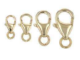 14KY 14.6mm Oval Lobster Clasp