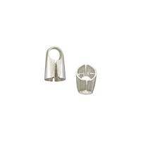 SS 4mm Round Cap Leather End