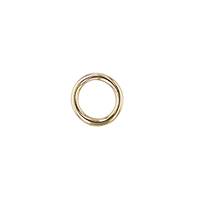 18KY 4.25mm Soldered Jump Ring 0.63mm Thick (22 Gauge Wire)