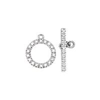 14KW 10mm 28Dia.11Ct Diamond Toggle Clasp