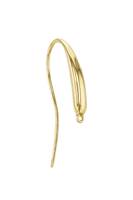 14KY 28x12mm Long Rounded Earwire Earring