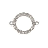 14KW 10mm 18dia.07ct Diamond Round Divider