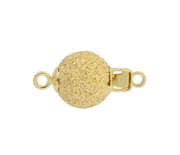 14KY 8mm Lazer Ball Clasp