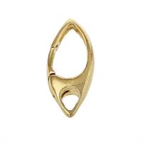 Gold Vermeil 20X9mm Oval Trigger Clasp