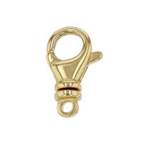 GOLD VERMEIL 19X9MM SWIVEL TRIGGER OVAL CLASP