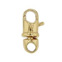 GOLD VERMEIL 17X7MM SWIVEL BARREL TRIGGER CLASP