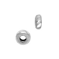 14KW 3mm Faceted Roundel Bead